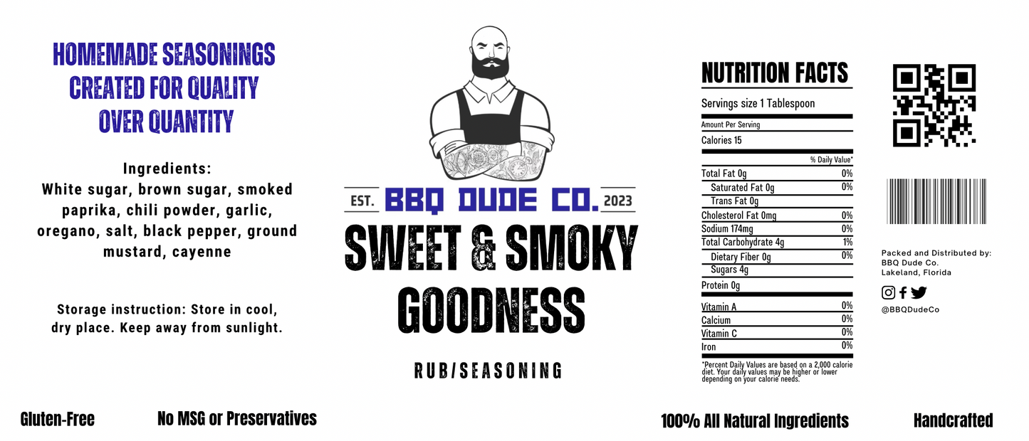 Sweet & Smoky Goodness - All Purpose BBQ Rub